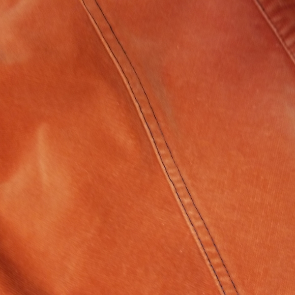 🧚♀️Nevada orange corduroy jean jacket. Fit small to Medium - Picture 6 of 11
